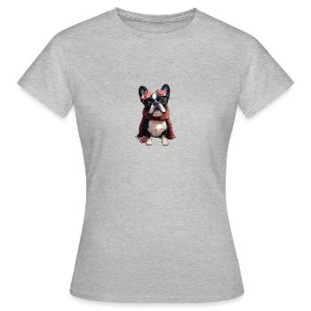 Pretty Bully - T-shirt Femme - gris chiné - Devant - AI Model Female 172 dark (172cm)
