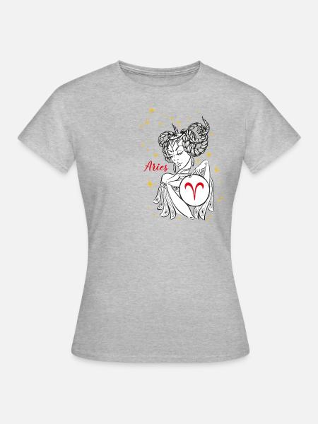 Aries - T-shirt Femme - gris chiné
