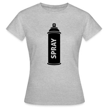 graffiti - T-shirt Femme - gris chiné - Devant - AI Model Female 172 dark (172cm)