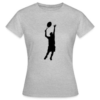 tennisman - T-shirt Femme - gris chiné - Devant - AI Model Female 172 dark (172cm)