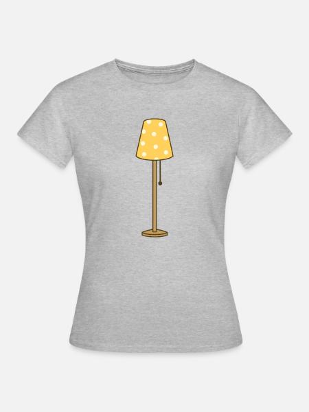 Lampe - Frauen T-Shirt - Grau meliert