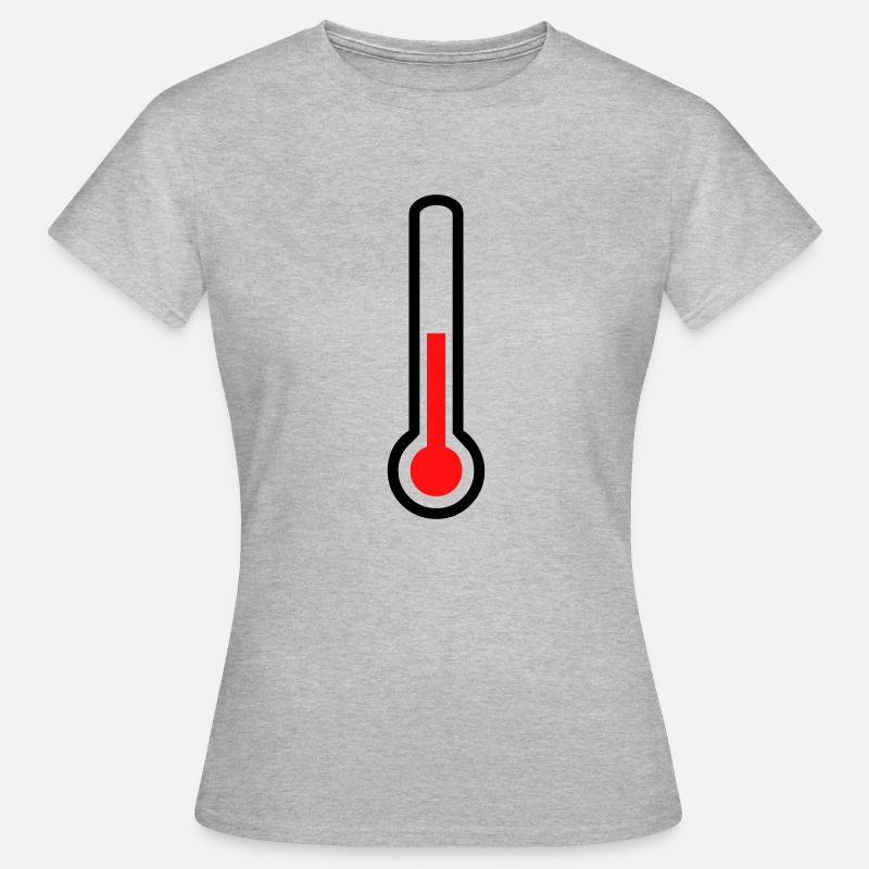 thermometer - temperature - Women's T-Shirt - heather grey