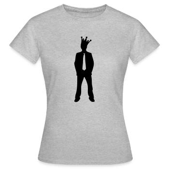 king - T-shirt Femme - gris chiné - Devant - AI Model Female 172 dark (172cm)