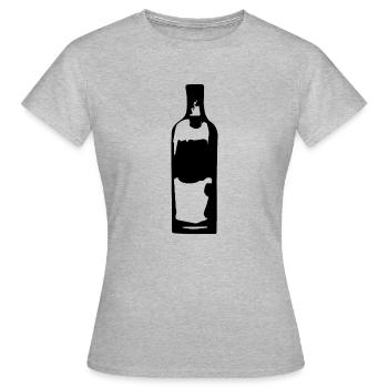 Vodka bottle - Women's T-Shirt - heather grey - Front - AI Model Female 172 dark (172cm)