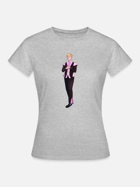 Caspar - Frauen T-Shirt - Grau meliert
