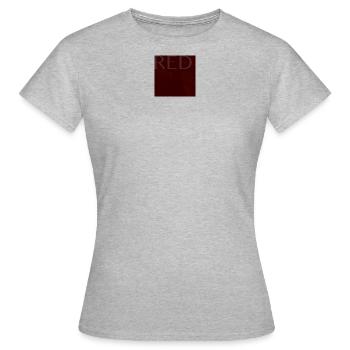 RED - Frauen T-Shirt - Grau meliert - Vorne - AI Model Female 172 dark (172cm)