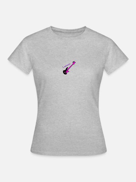 Gitarrenlehrerin - Frauen T-Shirt - Grau meliert