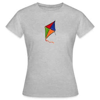kite kite - Women's T-Shirt - heather grey - Front - AI Model Female 172 dark (172cm)