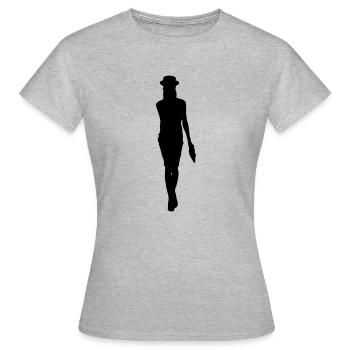 Silhouette silhouette silhouette - T-shirt Femme - gris chiné - Devant - AI Model Female 172 dark (172cm)