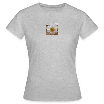 Gänseblümchen - Frauen T-Shirt - Grau meliert - Vorne - AI Model Female 172 dark (172cm)