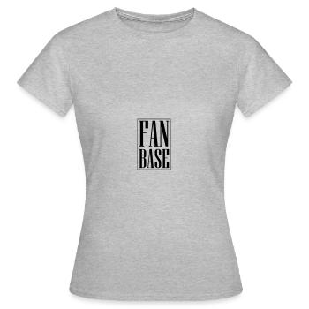 Fan Base - Frauen T-Shirt - Grau meliert - Vorne - AI Model Female 172 dark (172cm)