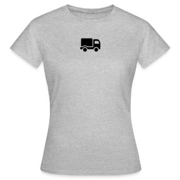 Truck Truck Truck Icon Symbol Sign - T-shirt Femme - gris chiné - Devant - AI Model Female 172 dark (172cm)