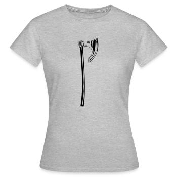 Axt - Frauen T-Shirt - Grau meliert - Vorne - AI Model Female 172 dark (172cm)