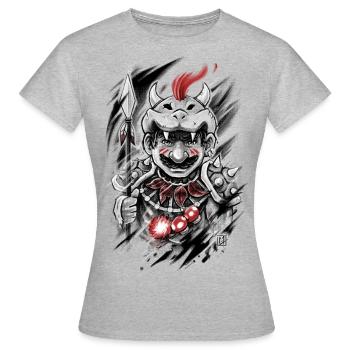 Wild Warrior - Frauen T-Shirt - Grau meliert - Vorne - AI Model Female 172 dark (172cm)
