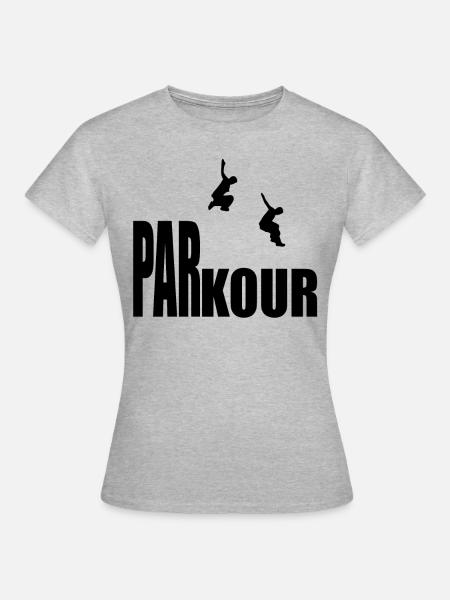 PARKOUR - T-shirt Femme - gris chiné