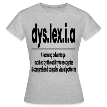 dyslexie fcuk j’ai tous les jours se* J’ai tous les jours - T-shirt Femme - gris chiné - Devant - AI Model Female 172 dark (172cm)