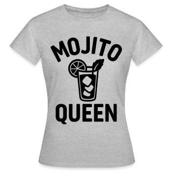 mojito queen Humor Funny Christmas - Women's T-Shirt - heather grey - Front - AI Model Female 172 dark (172cm)