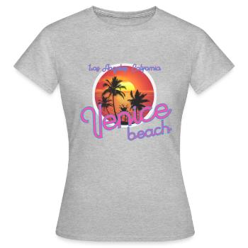 Venice - Women's T-Shirt - heather grey - Front - AI Model Female 172 dark (172cm)