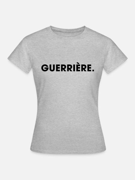 GUERRIÈRE - T-shirt Femme - gris chiné