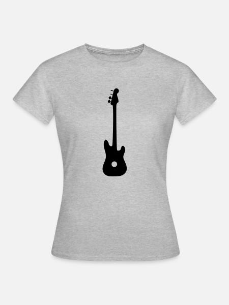 guitare - T-shirt Femme - gris chiné