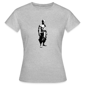 Shaolin Monk - Martial Arts Sticker - Women's T-Shirt - heather grey - Front - AI Model Female 172 dark (172cm)