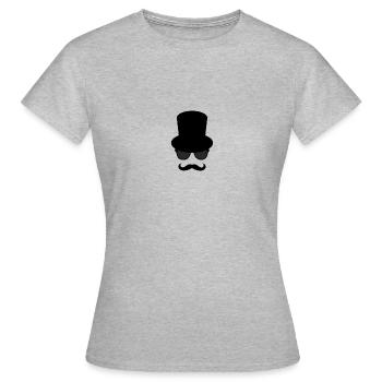 Gentleman - Frauen T-Shirt - Grau meliert - Vorne - AI Model Female 172 dark (172cm)