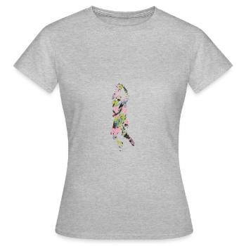 Basket-ball - T-shirt Femme - gris chiné - Devant - AI Model Female 172 dark (172cm)