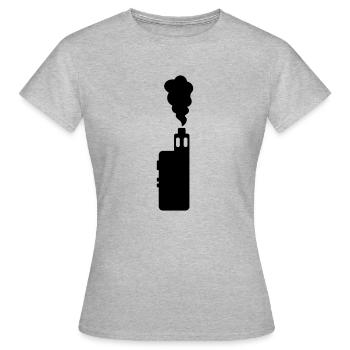 vape + smoke - Frauen T-Shirt - Grau meliert - Vorne - AI Model Female 172 dark (172cm)