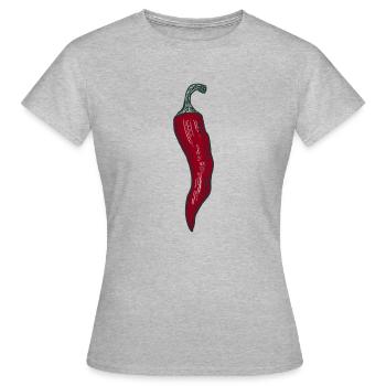 Chili - Women's T-Shirt - heather grey - Front - AI Model Female 172 dark (172cm)