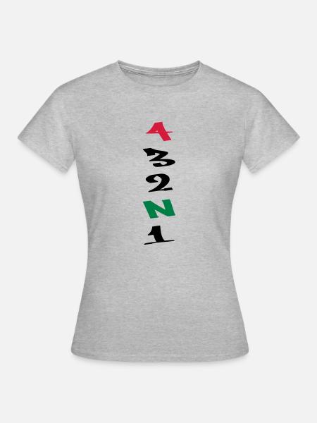 4 Gears Graffiti - Frauen T-Shirt - Grau meliert