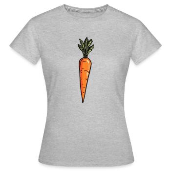 Carotte - T-shirt Femme - gris chiné - Devant - AI Model Female 172 dark (172cm)