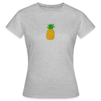 Ananas - T-shirt Femme - gris chiné - Devant - AI Model Female 172 dark (172cm)