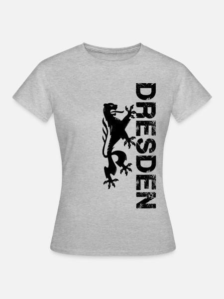 Dresden - Frauen T-Shirt - Grau meliert