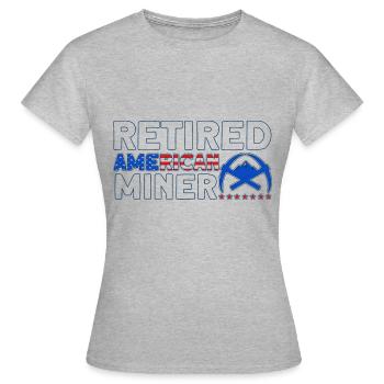 Miners Underground Mining Underground Mining - Women's T-Shirt - heather grey - Front - AI Model Female 172 dark (172cm)