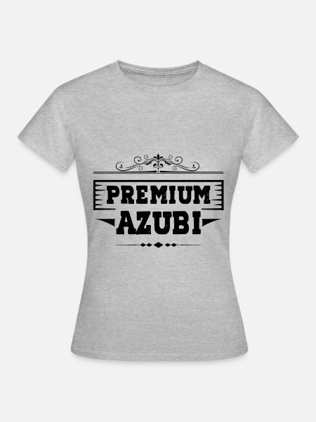 Premium Azubi - Frauen T-Shirt - Grau meliert
