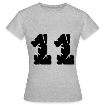 11 Number jersey - Women's T-Shirt - heather grey - Front - AI Model Female 172 dark (172cm)