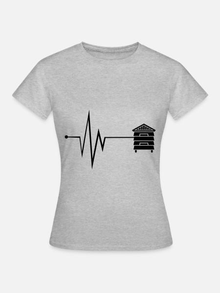 Honig Puls - Frauen T-Shirt - Grau meliert