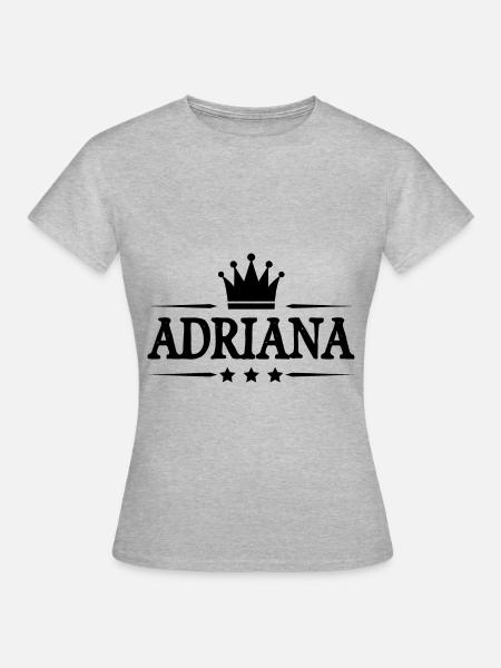 Adriana - Frauen T-Shirt - Grau meliert