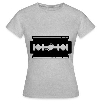 Icône de lame de rasoir Icône - T-shirt Femme - gris chiné - Devant - AI Model Female 172 dark (172cm)