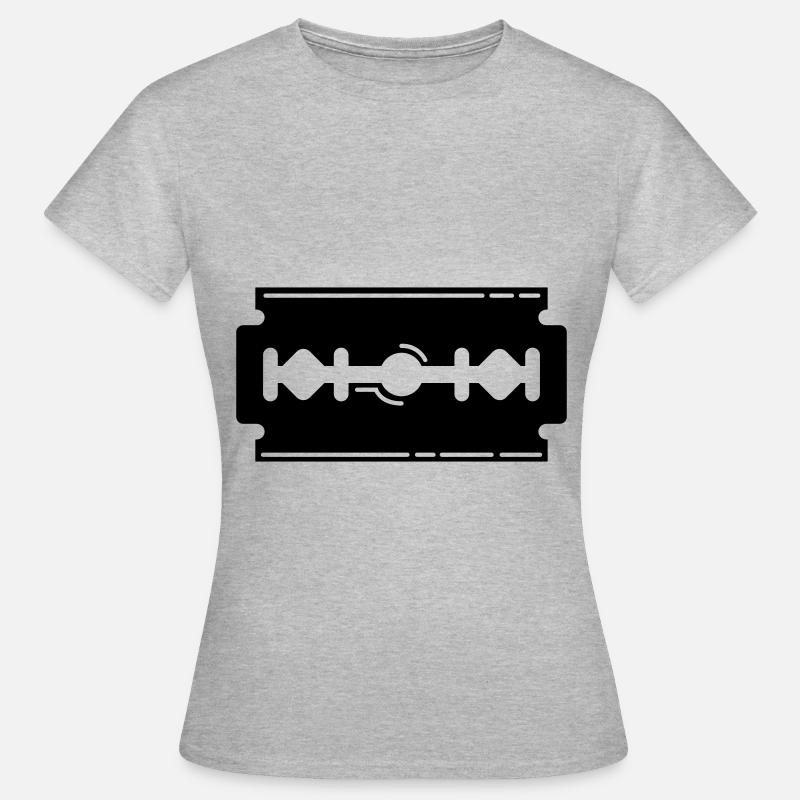 Razor Blade Icon Icon - Women's T-Shirt - heather grey