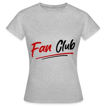Fan Club Member - Women's T-Shirt - heather grey - Front - AI Model Female 172 dark (172cm)