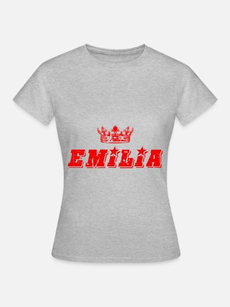 Emilia - Frauen T-Shirt - Grau meliert