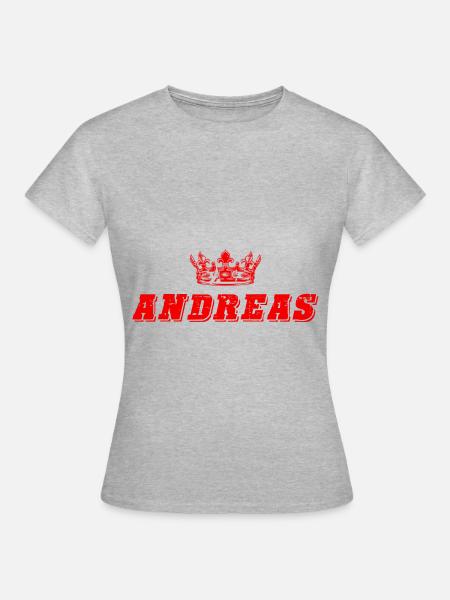 Andreas - Frauen T-Shirt - Grau meliert
