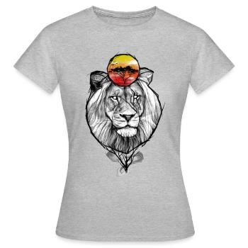 Savane de Yellowcat - T-shirt Femme - gris chiné - Devant - AI Model Female 172 dark (172cm)