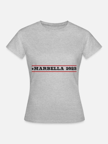 Marbella 2023 - Frauen T-Shirt - Grau meliert