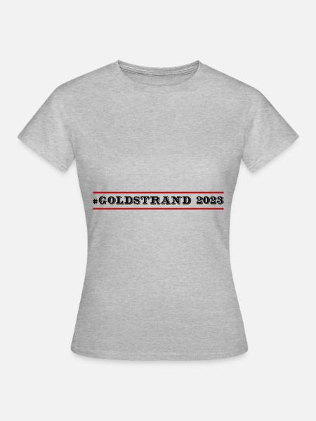 Goldstrand 2023 - Frauen T-Shirt - Grau meliert