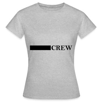 Conception de l’équipage - T-shirt Femme - gris chiné - Devant - AI Model Female 172 dark (172cm)