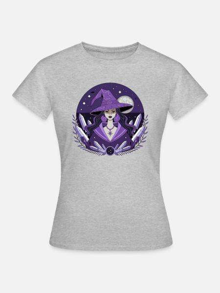 Astral-Hexe - Frauen T-Shirt - Grau meliert