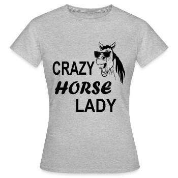 Crazy Horse Lady - Women's T-Shirt - heather grey - Front - AI Model Female 172 dark (172cm)
