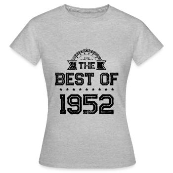 1952 best of - T-shirt Femme - gris chiné - Devant - AI Model Female 172 dark (172cm)